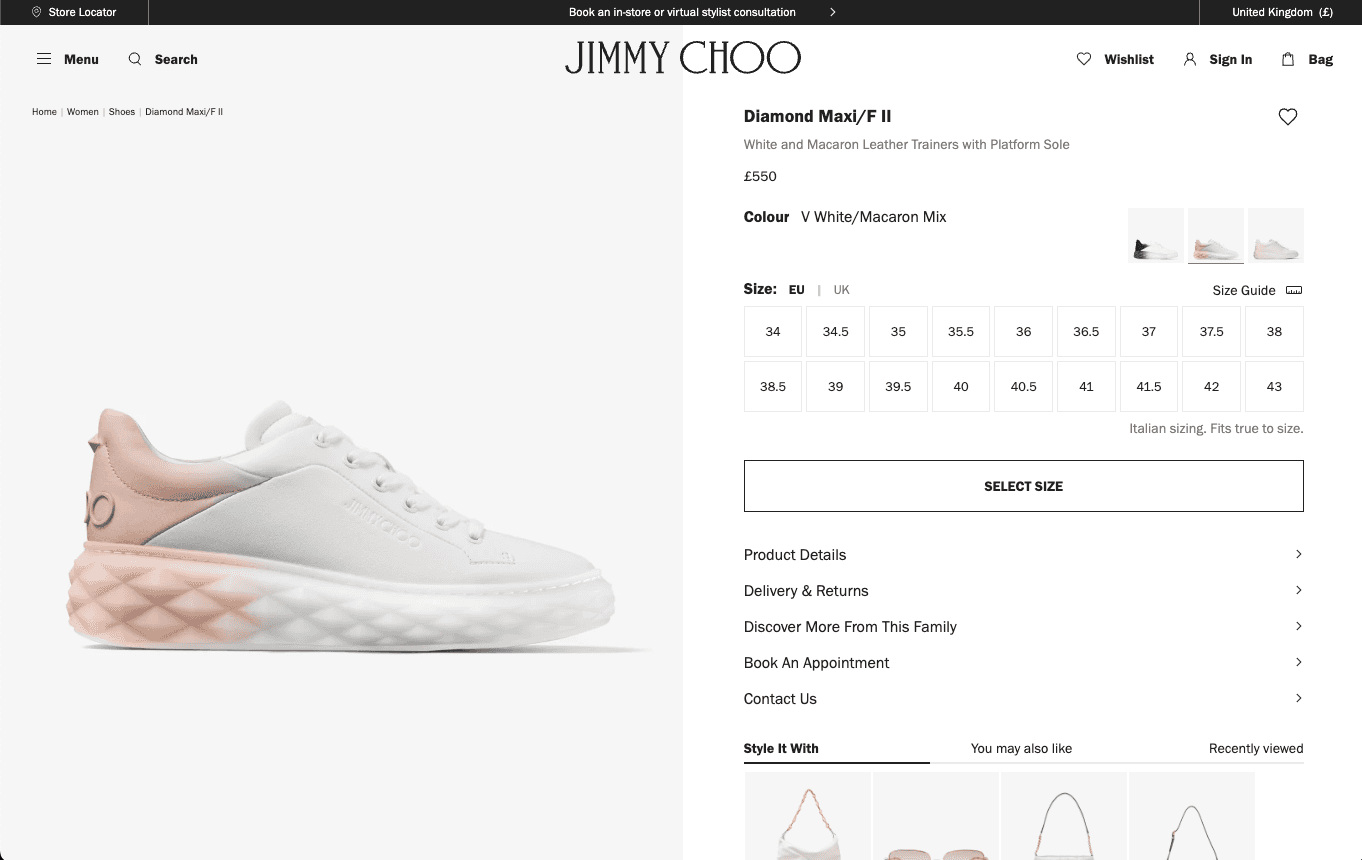 Jimmy Choo Sneakers Desktop